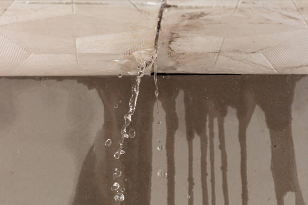 Professional Burst Pipe Cleanup technician working in Kingston, RI
